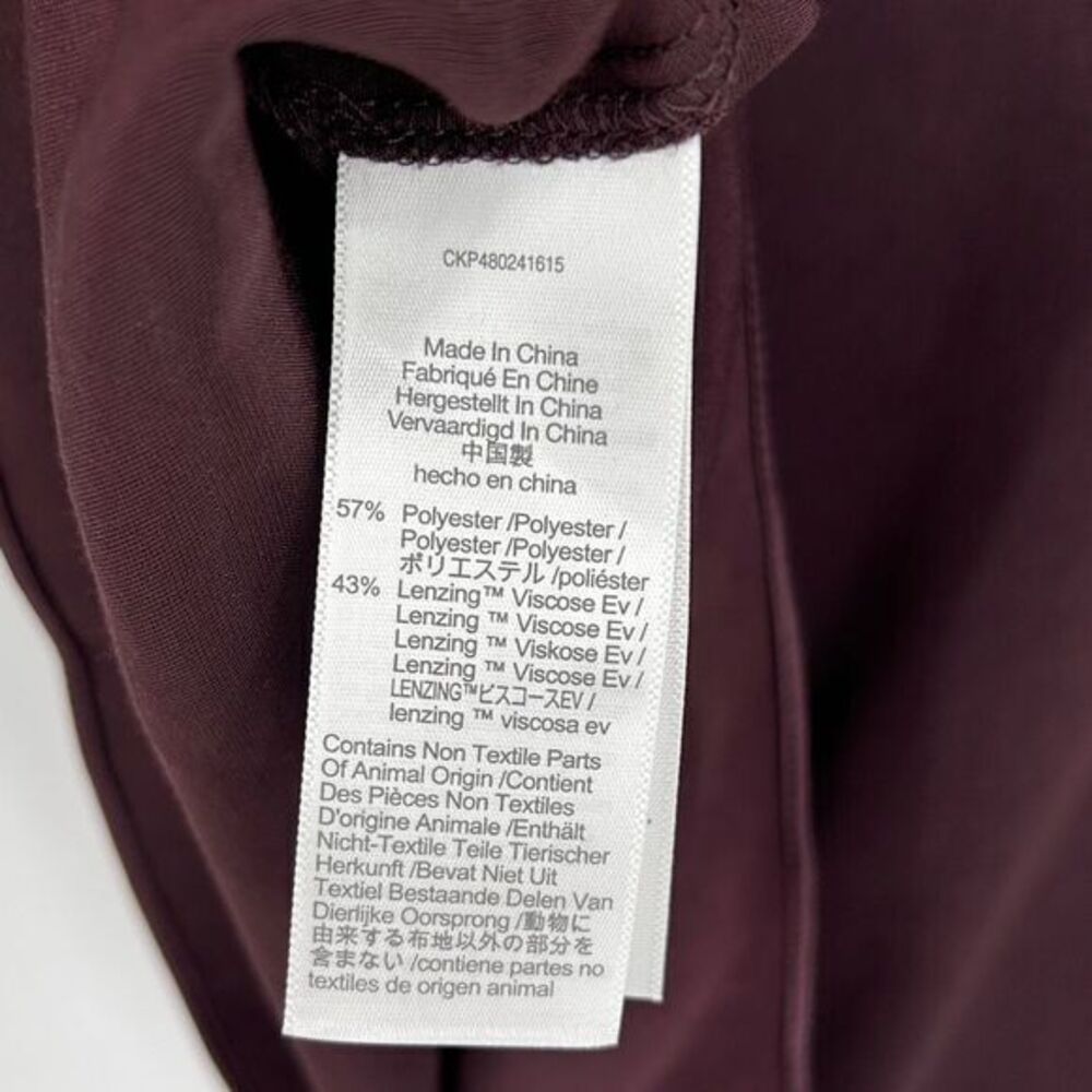 NWT Madewell Satin Shift Mini Dress Chocolate Raisin Size XXS - Picture 11 of 12